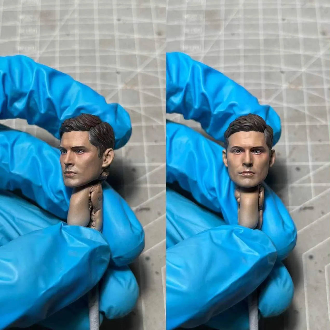 1/12 Scale Dean Winchester Head Sculpt Supernatural Male Soldier Head Played Fit for 6in SHF Action Figure Toys