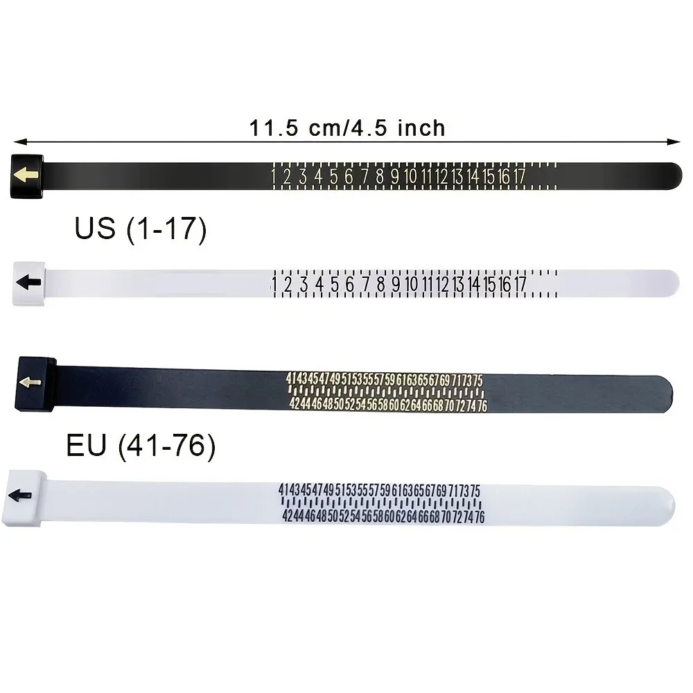 Ring Sizer Tool Kit Metal Ring Mandrel Rubber Mallet Hammer Multi‑Standard Finger Measuring Jewelry Repair Making Tools Set