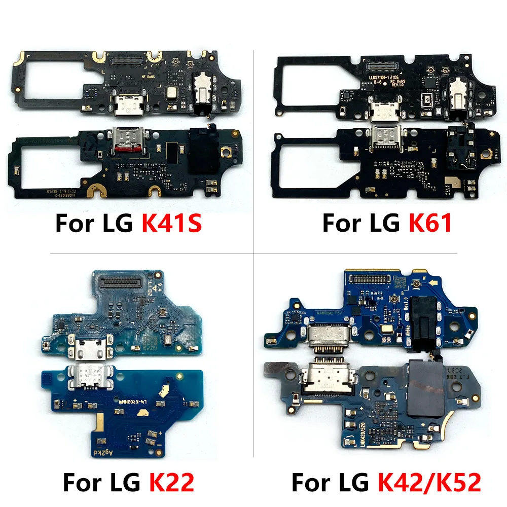 NEW USB Charger Connector Charging Port Micro Board For LG G6 K22 K41S K42 K52 K51 K61 Q7 Q610 Q8 Q92 Q720 Style Q710 V30