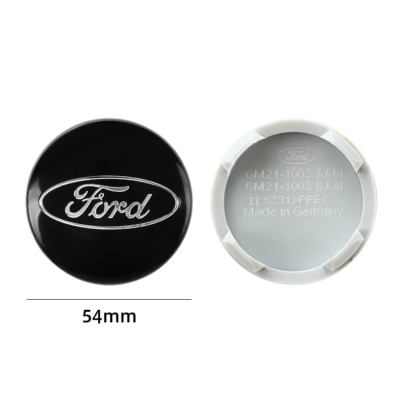 4pcs 54mm Wheel Center Cap Logo Hub Cover Badge Emblem For Ford Focus Mk2 Mk3 Fiesta Ranger Mondeo Mk4 S-MAX Kuga Mustang Escort