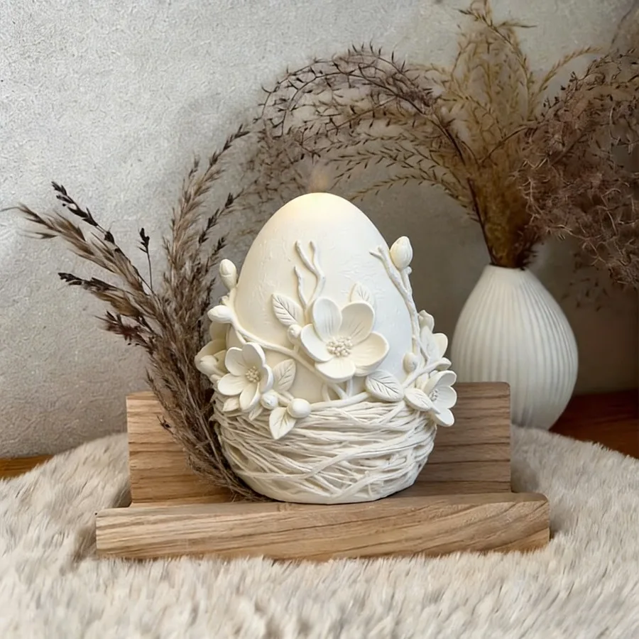 Hive Mold Egg Nest Bloom Silicone Mold - 3D Flower & Nest Design for Resin Art, Epoxy, Candle Making， Craft Kits, Unique Gifts