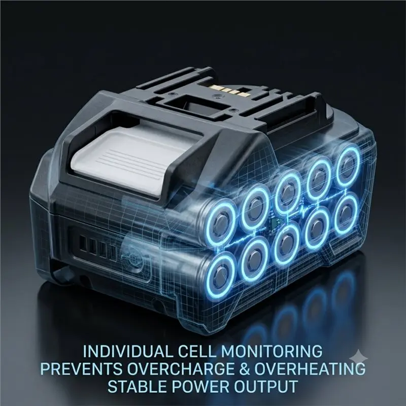 Superior Li- Battery Case Kit 10X 21700 BL1830 For 18V Power Tool Fast Charging PCB Protection Circuit Board