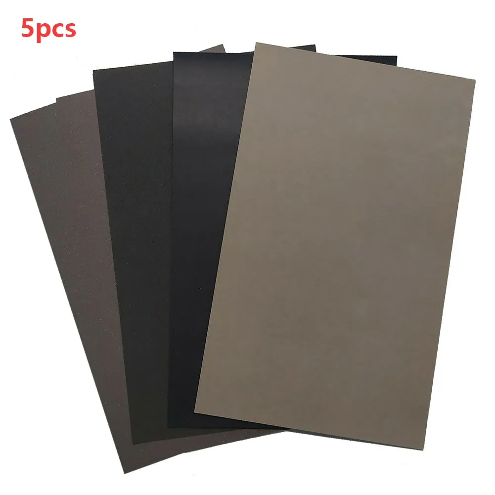 5pcs Water Sandpaper Papers 2000 2500 3000 5000 7000 Grit Mixed Wet Dry Sandpaper 9x3.6 Inch Silicon Carbide New Abrasive Tools