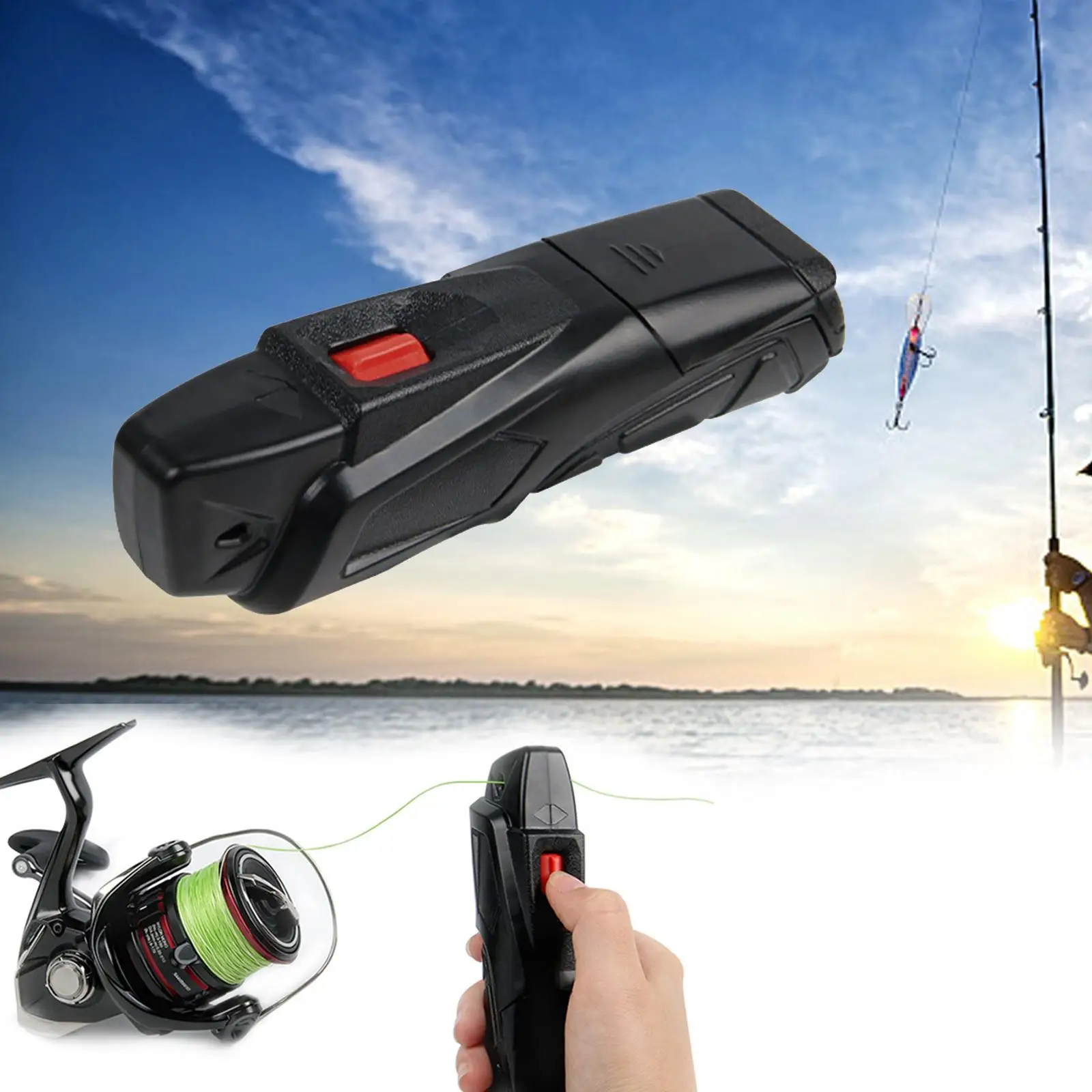 Electric Fishing Line Remover Winder Machine Mini Fishing Reel Line Spooler