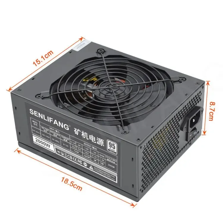 Imagem -02 - Adaptador de Alimentação Slf Mining Módulo Completo 1800w 2000w Suporte Gpu Ethereum Eth Rvn Atx pc Psu para Btc Miner Machine