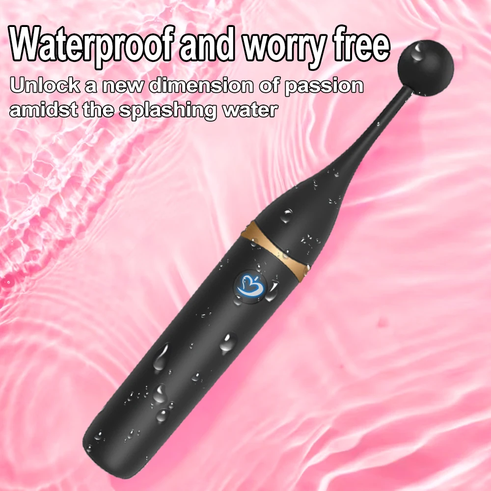 Clitoral Vibrator Female Clit G-Spot Dildo Nipple Stimulator Personal Massager Stick Wand Sex Toys for Women 3 Caps Replaceable view 5