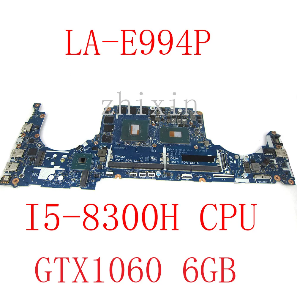 

yourui For dell G5 5587 G7 7588 Series Laptop Motherboard i5-8300H CPU GTX1060 6GB CN-0KPG8D KPG8D LA-E994P Notebook Mainboard