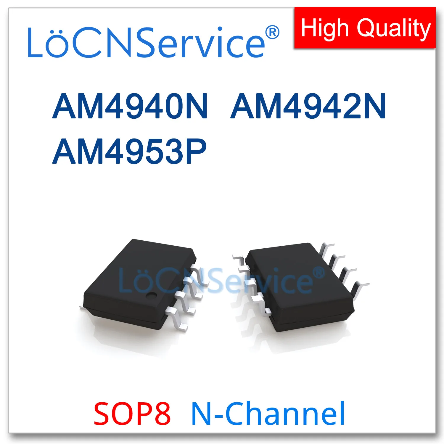 

LoCNService 50 шт. 500 шт. SOP8 AM4940N AM4942N AM4953P 4940 4942 4953 N-Channel высокое качество AM