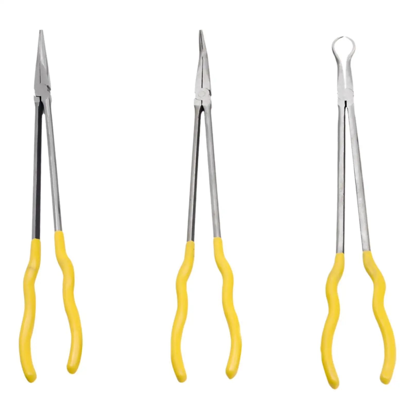 Extra Long, Pin Reach Pliers Removal Tool Strong 16inch Repairing Tool, Long Reach Pliers for Tight Space, Technicians Vehicles