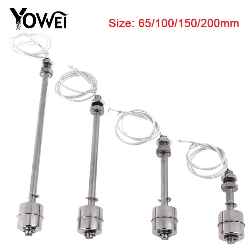 1PCS Double Ball Float Switch Stainless Steel Float Switch Tank Liquid Water Level Sensor Tank Pool Flow Sensors