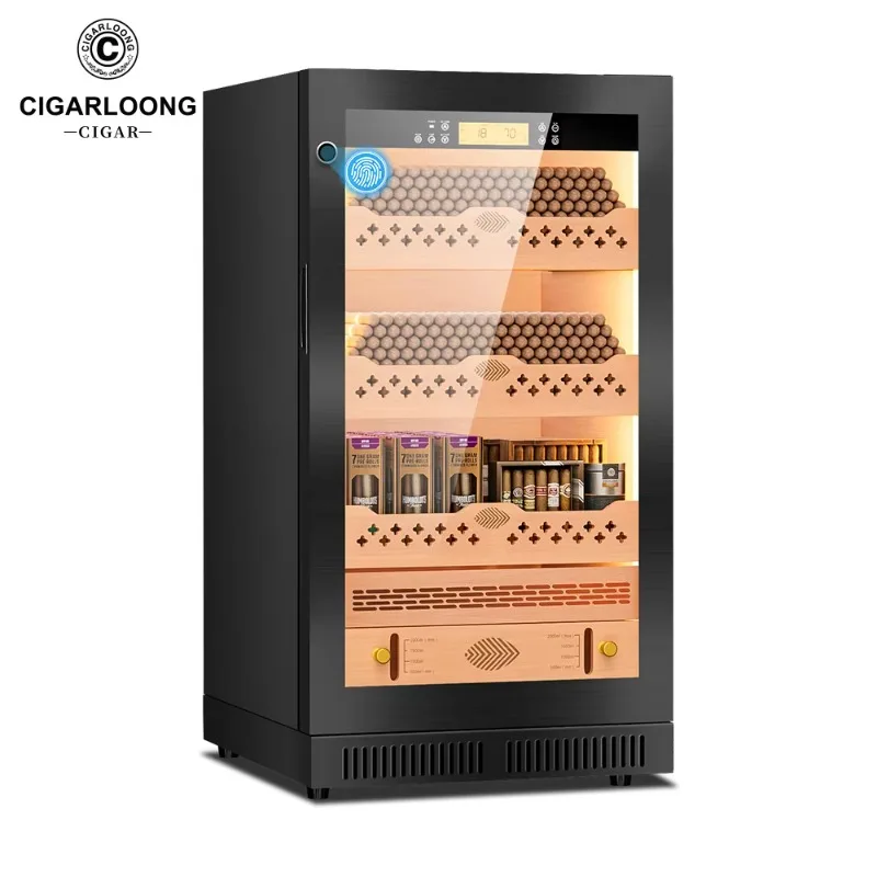 

CL-22C CIGARLOONG Professional Electric Display Cigars for Sale Cedar Wood Electric Cigar Cabinet Compressor Wall Cigar Humidors