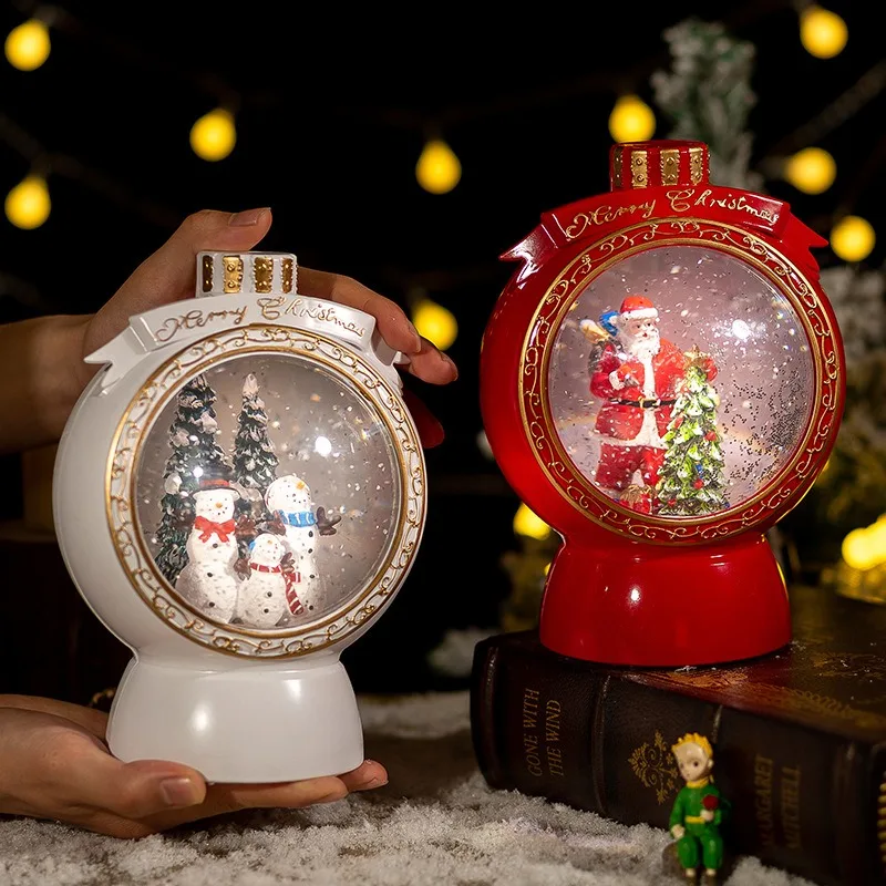 

Illuminate Christmas Snowball Light, Automatic Snowflake Music Box, LED Night Light, Hook Christmas Tree Decorations, Gift Ideas
