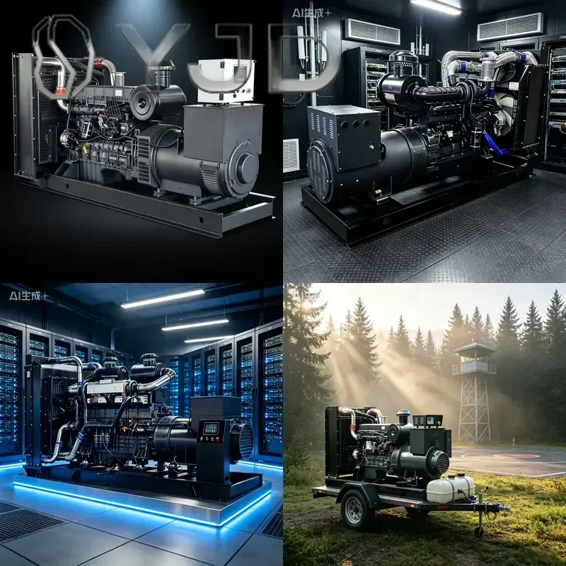 YJD CE Certified JPF Open Frame Silent Diesel Engine Generator Set with Auto Start Remote Start ATS for Eco-Friendly Energy
