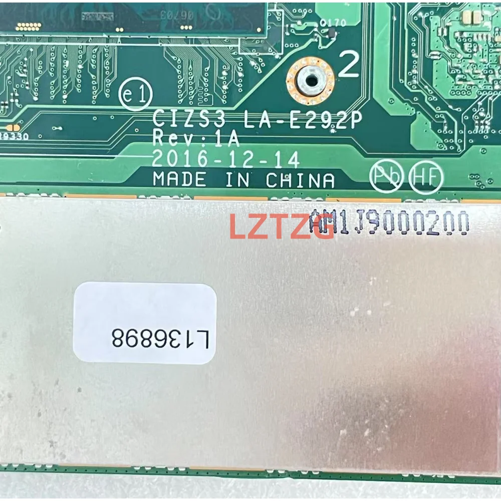 LA-E291P/LA-E292P レノボ ThinkPad ヨガ 370 ノートパソコンのマザーボード I3 I5 I7-7th 世代 CPU 0 グラム/8 グラム RAM 100% テスト済み OK