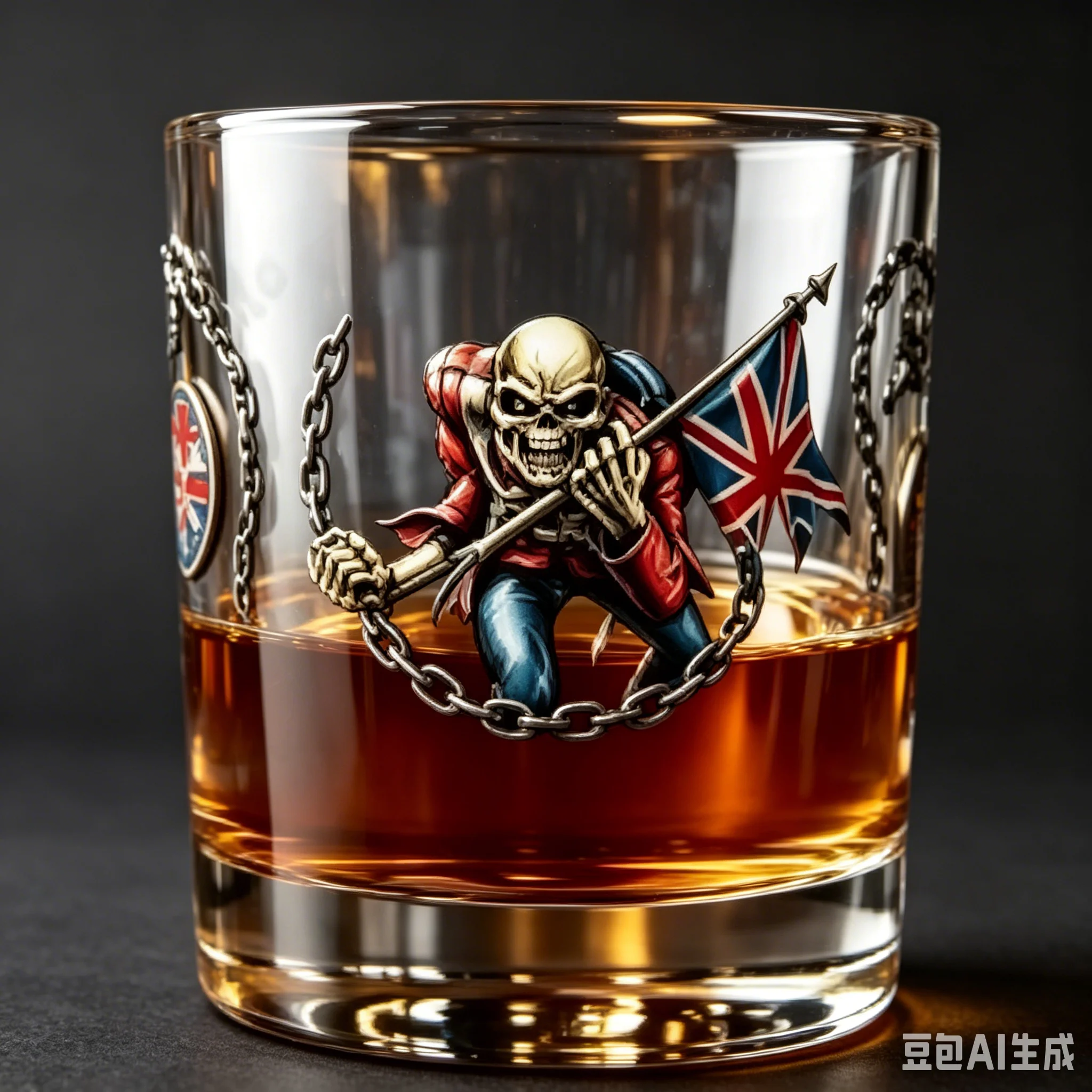 Engraved Crystal Whiskey Glass Music Themed Collectible Tumbler for Rock Music Lovers - Unique Gift Item