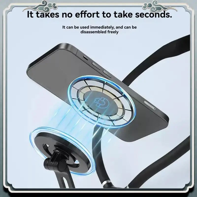 

Premium Magnetic Neck Holder Hands Free Neck Tripod Chest Mount For Gopro DJI Insta360 Iphone Android For Gopro DJI Insta360