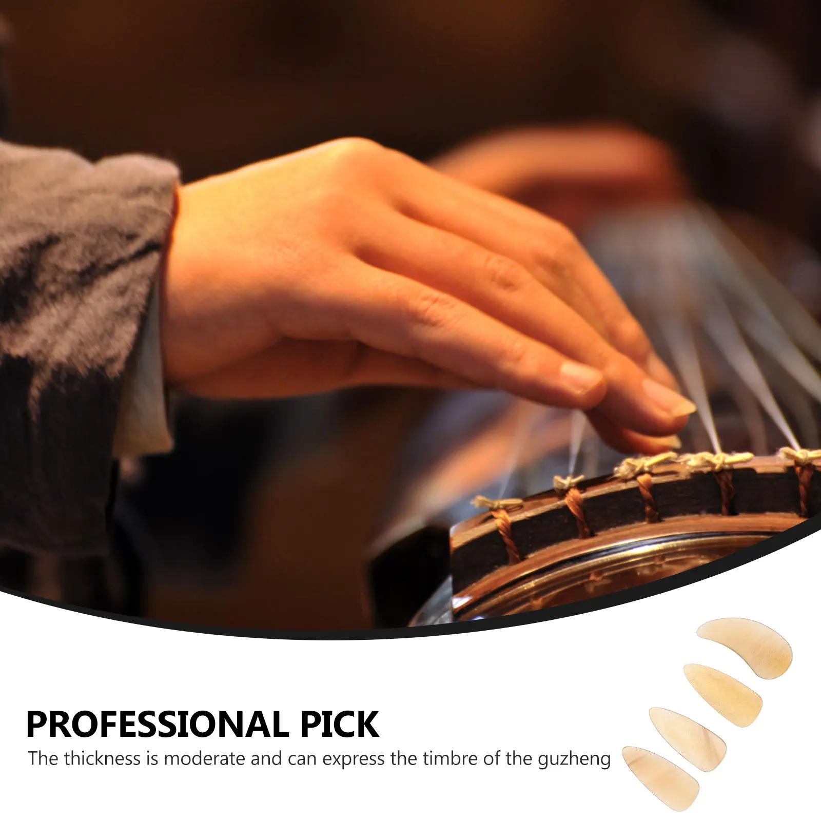 

8 Pcs Guzheng Nail Pieces Tips Protection Protector Nails Zither Finger Picks Covers Fake Advanced Child