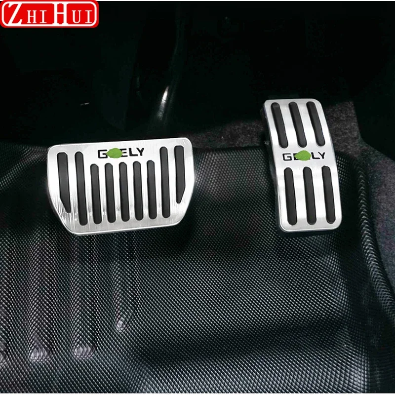 For Geely Monjaro KX11 2022-2024 Grand Koleos 2025 Car Gas Brake Panel Cover Sticker Aluminium Alloy Cover Stickers Accessories