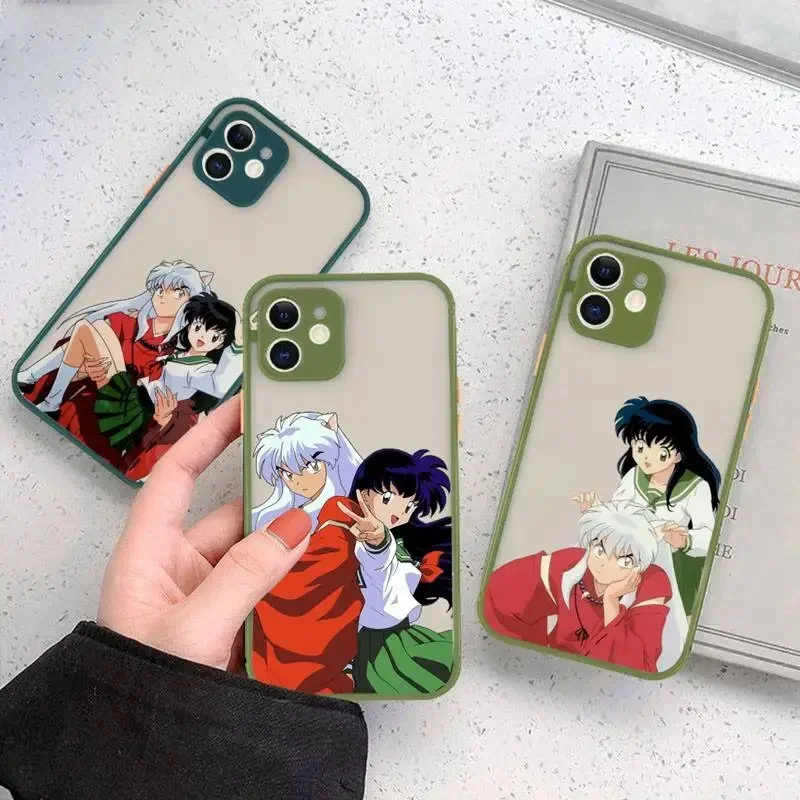 Inuyasha anime manga Phone Case matte transparent For iphone 14 11 12 13 plus mini pro max cover