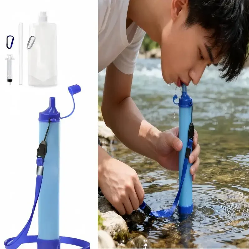 

Уличный очиститель воды, портативный фильтр для воды для кемпинга, пешего туризма, аварийного выживания, фильтрации воды для струм, озер, реков