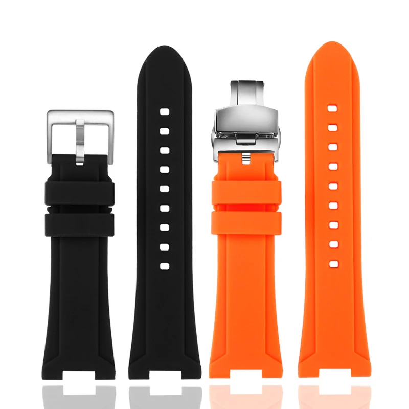 For G-SHOCK GST-B500 silicone strap concave Casio GSTB500 G-steel watchband multi-color optional waterproof strap watch bracelet