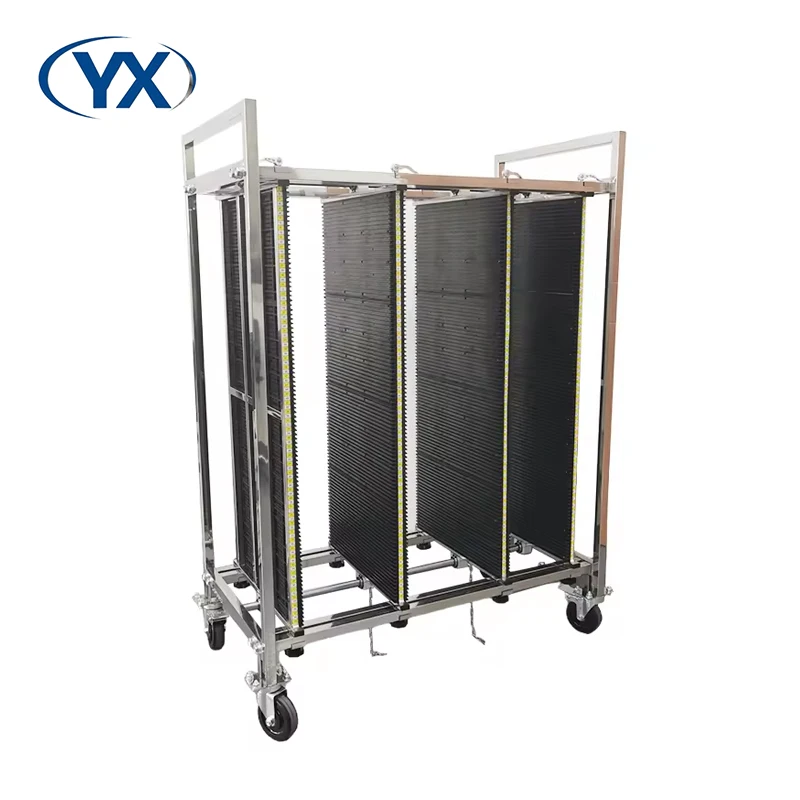 

YX-460J Pcb Rack Pcb Storage Adjustable Plastic Pcb Magazine Rack SMT ESD Antistatic Magazine Rack