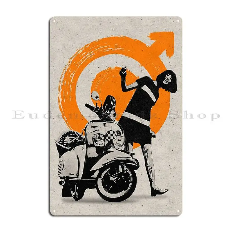 Go Ride Metal Plaque Poster Party Plates Living Room Designer Wall Decor Mural Lambretta Tin Sign Poster