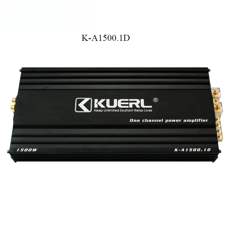 Durable 1500W Car Audio Modified Class D High-power Digital Single-channel Mono Car Power Amplifier