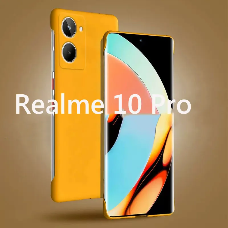 Frameless Slim Skin Matte Hard PC Back Cover Case On For Realme 10 Pro Plus Realme10ProPlus+ 5G ShockProof Fundas Coque