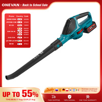 ONEVAN 5500W Brushless Electric Air Blower Cordless Leaf Blower Leaves Snow Dust Cleaning Tool Fit For Makita 18V Battery Pins