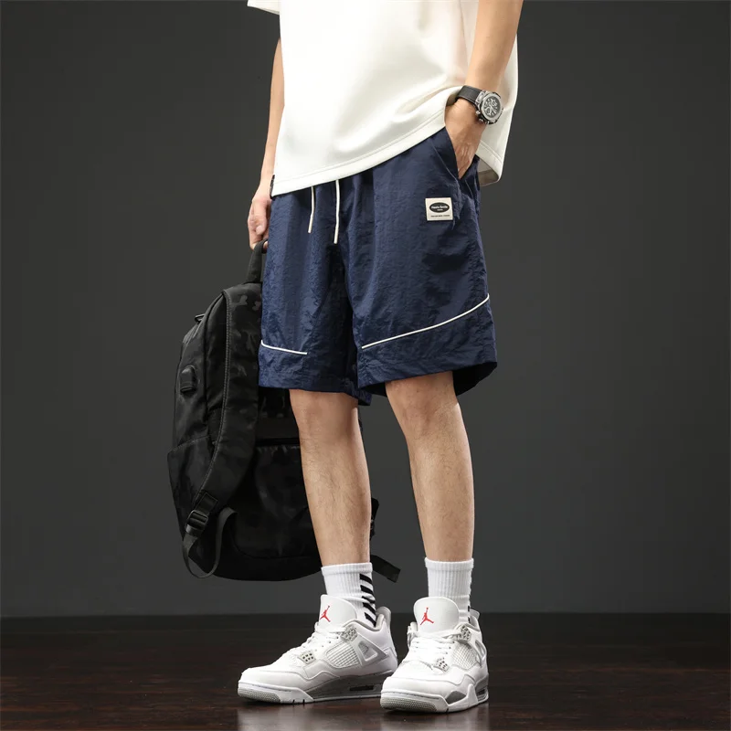 

Men's summer thin ice silk quick drying casual shorts basketball loose shorts