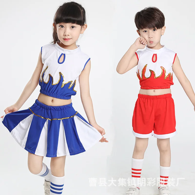 

New children's costumes Girls' dance Kindergarten costumes Cheerleading costumes boys' cheerleading