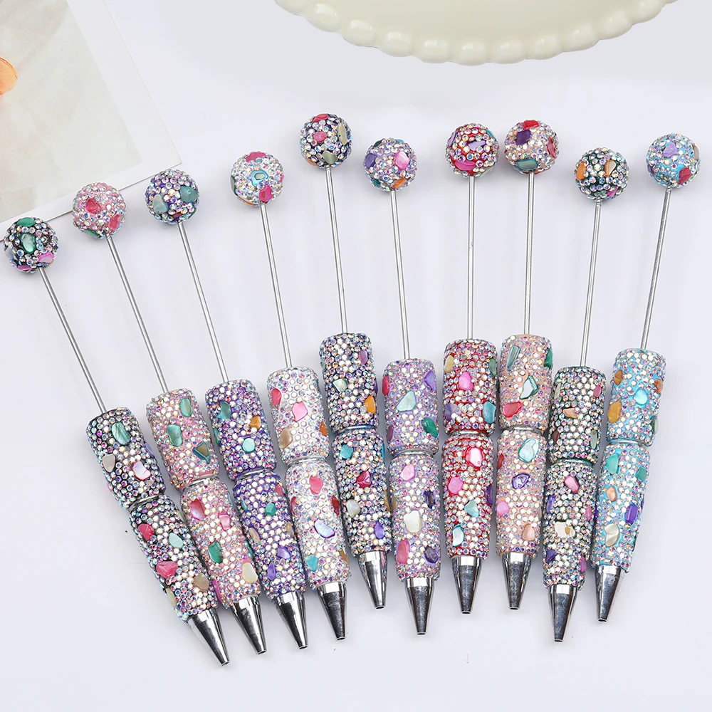 

Cordial Design 10Pcs 16*153MM DIY Jewelry/Rhinestone Shell Pens/Hand Made/Beaded Pen Accessories/Beadable Pen Findings #17795