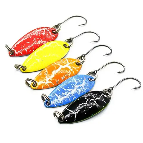5pcs Fishing Metal Spoon Lure Set OUTKIT