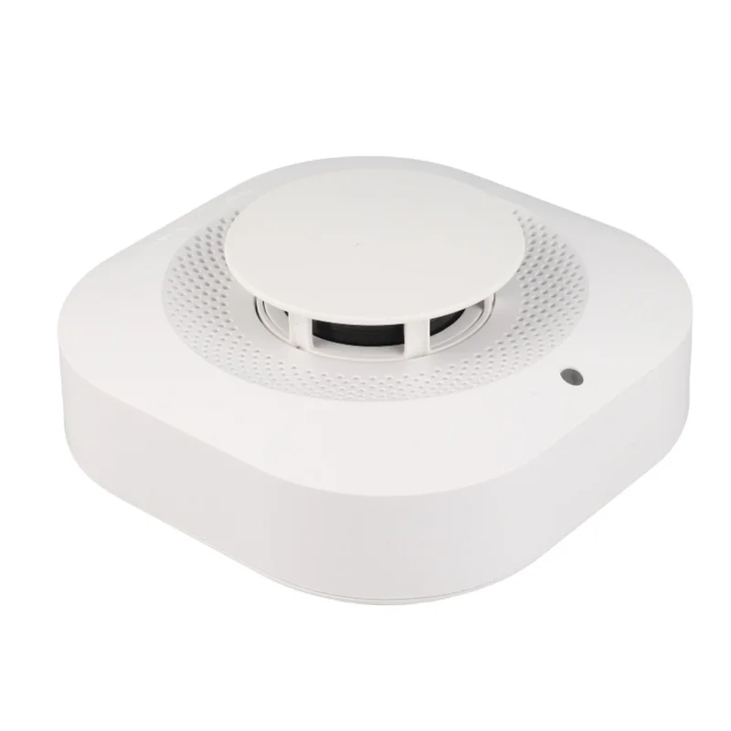 

Умное беспроводное устройство для обнаружения дыма Tuya Zigbee 360 ° Индукционный домашний детектор дыма с звуковой и световой сигнализацией и защитой от короткого замыкания
