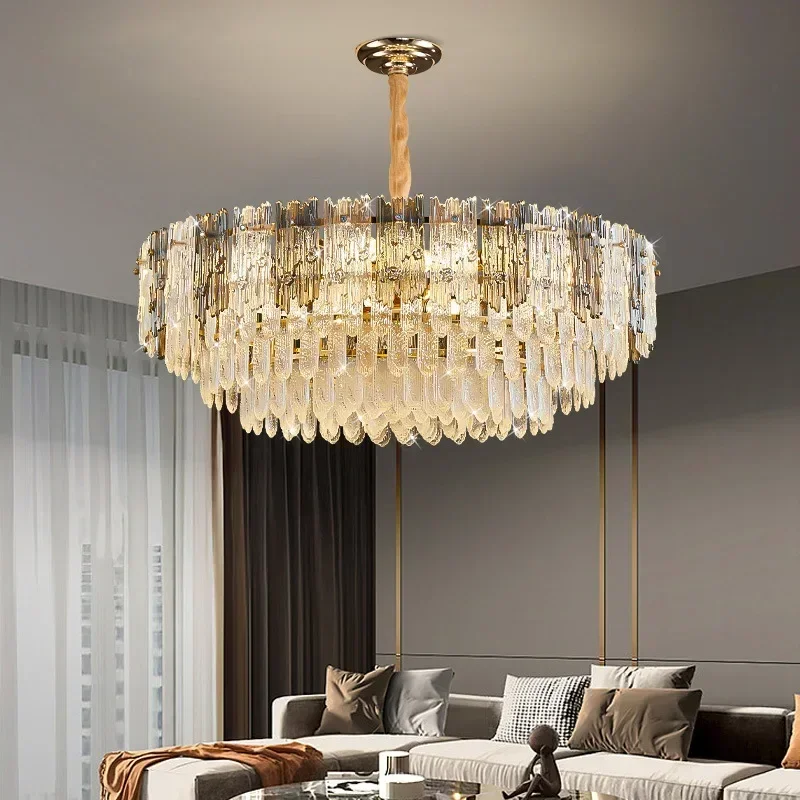 

Роскошный дизайн, подвесные светильники, украшение дома, современная люстра, подвесные светильники для гостиной, металлическое внутреннее освещение