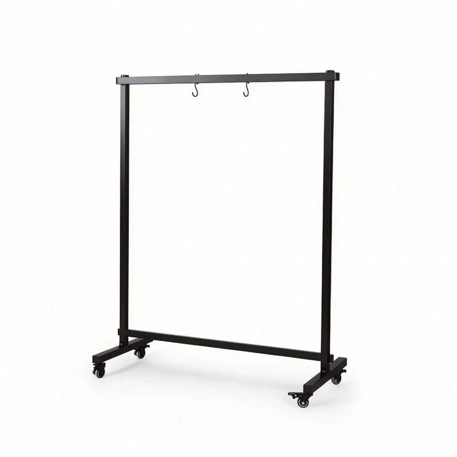 Double Layer Meditation Gong Stand Wheeled Floor Rack Sturdy Metal Display for Sound Healing Sessions