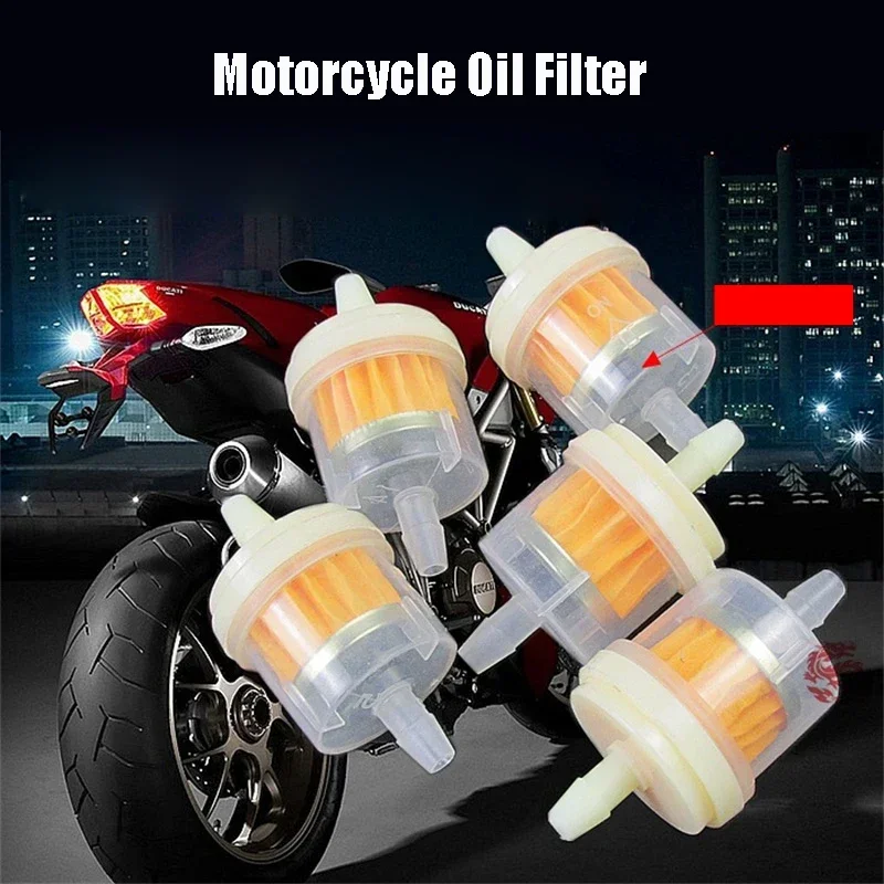 1/5PC Batch Motorcycle Oil Filter Motorcycle Gasoline Filter Inline Gas Fuel Filter Tool Motorcycle Parts Drz 400 Para Moto