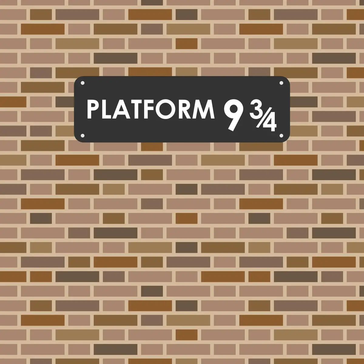 

Magic School castle Railway station Platform 9 3/4 Brick Wall backdrops party supplies Photography Studio Backgrounds