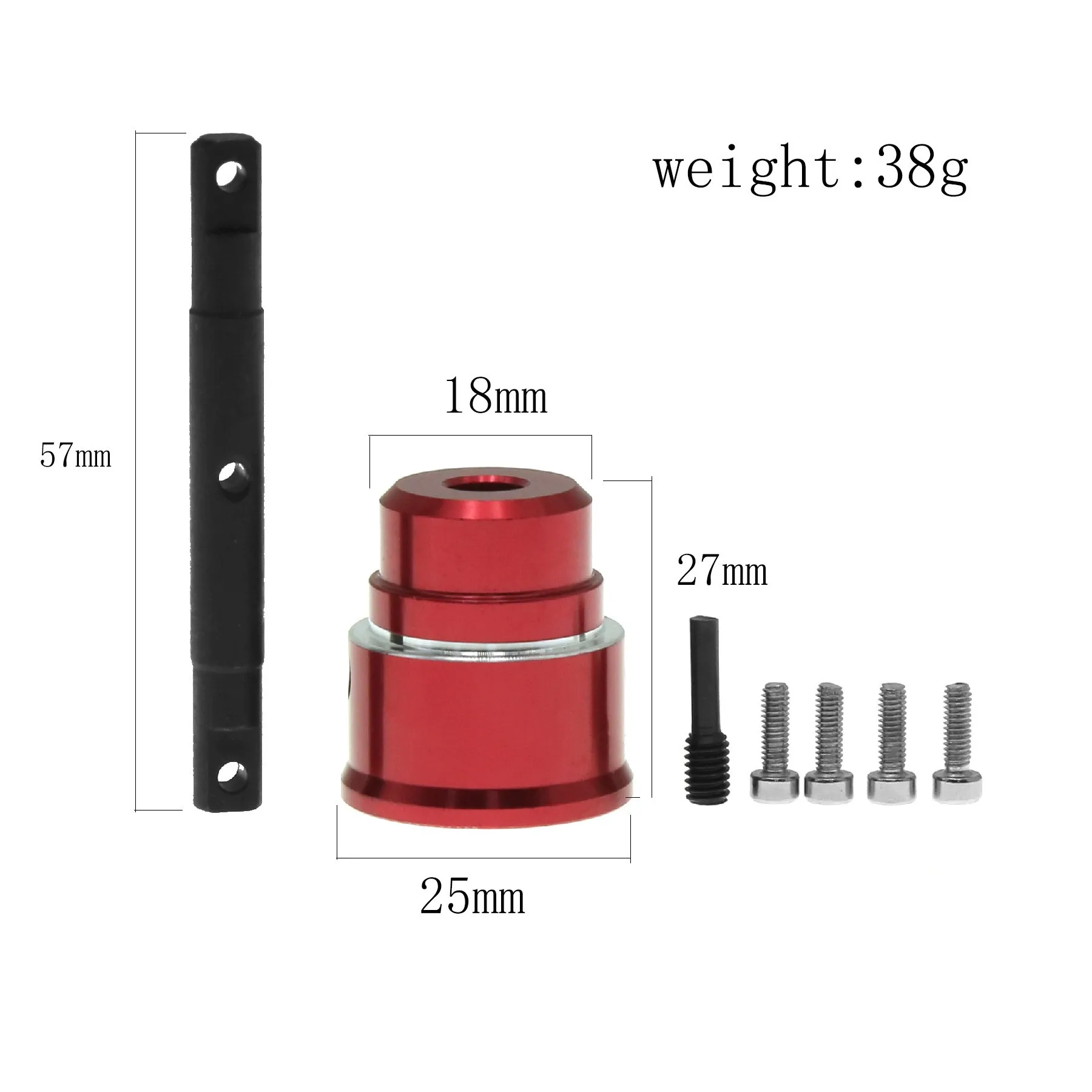 OKHL Aluminum Diff Spool Locker for Traxxas Summit E-Revo Revo 3.3 T-Maxx Replace 5381 Red Blue