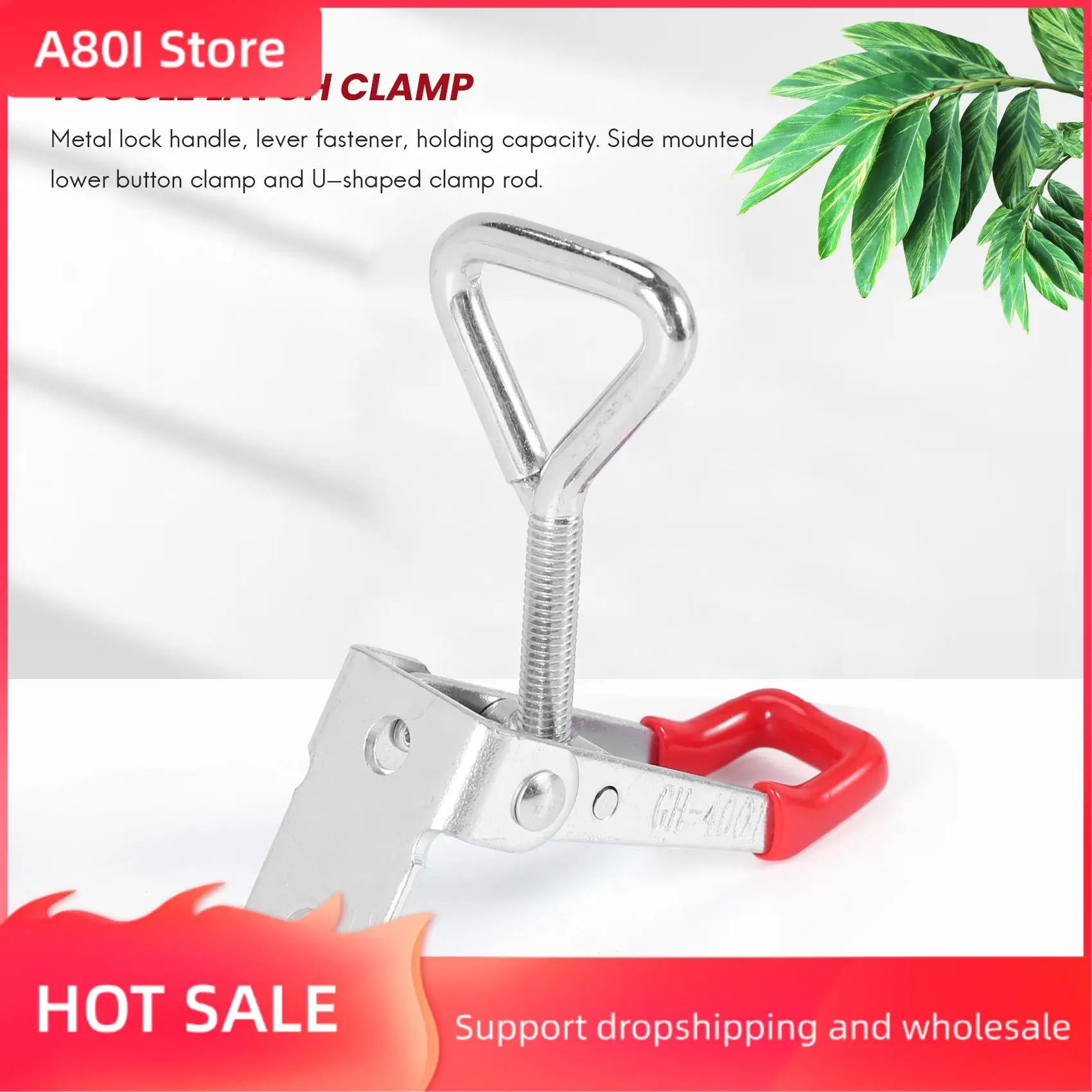 

A80I 10 Pack Adjustable Toggle Latch Clamp 150Kg Holding Capacity, 4001 Heavy Duty Quick Release Pull Latch Toggle Clamp