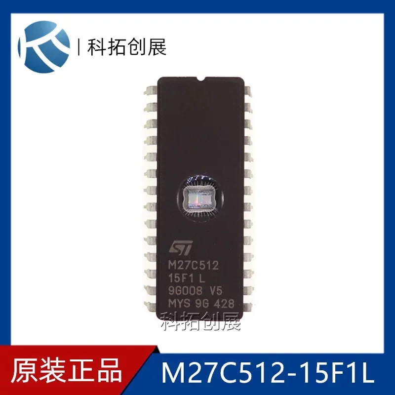 10PCS M27C512-15F1L / M27C512-12F1L / M27C512-10F1L, Ceramic DIP-28, Stmicroele…