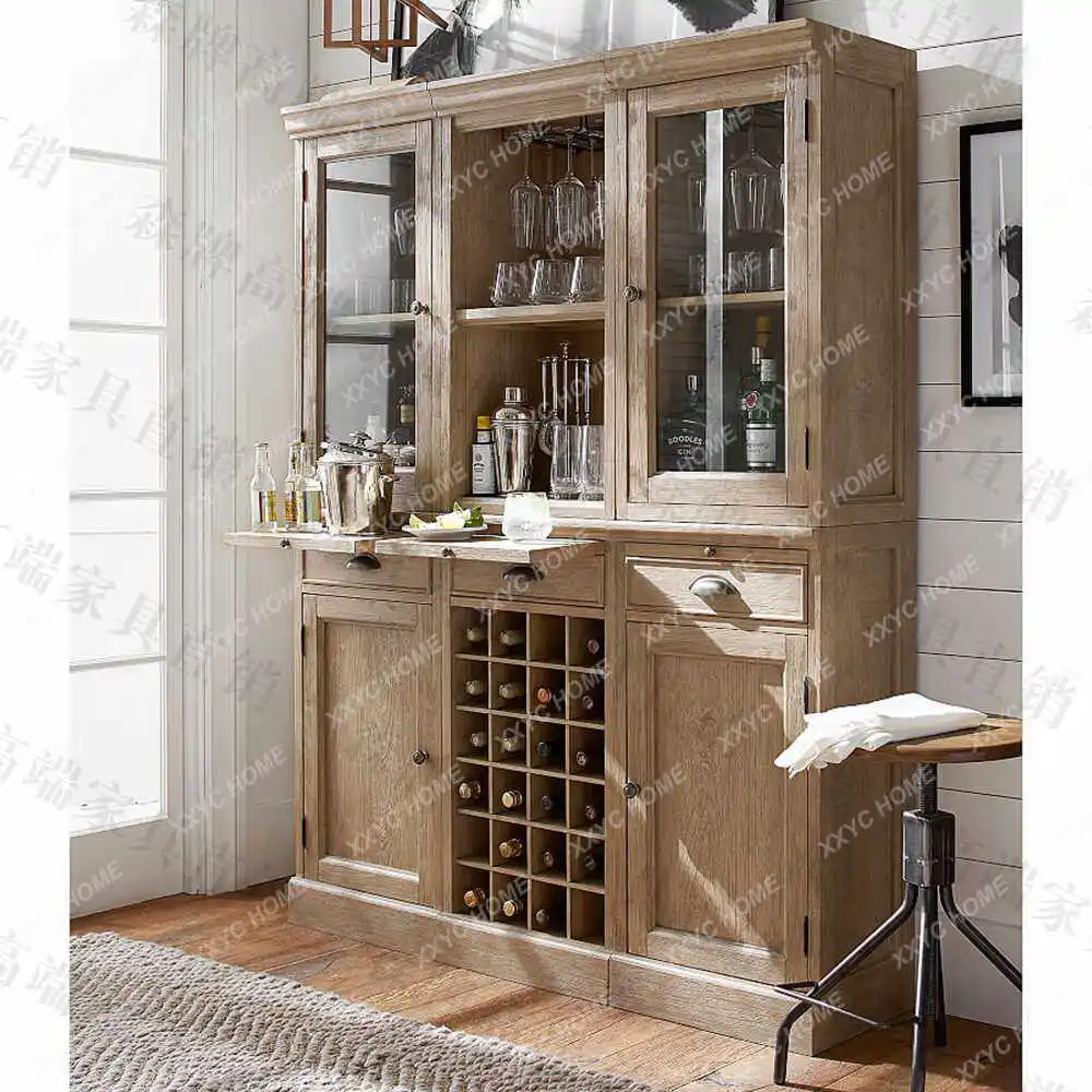 Wine Cabinet Small Apartment Entrance Cabinet Living Room New Chinese Island Decorative Cabinet