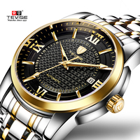 TEVISE Automatic Mechanical For Men Waterproof  Business&Fashion Stainless Steel Wristwatch