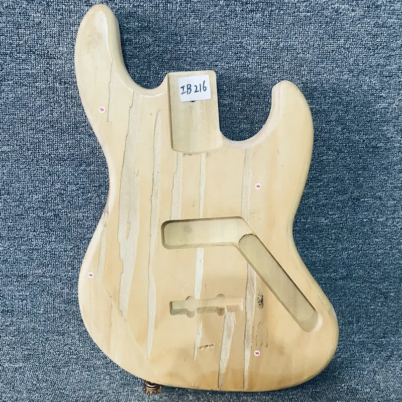 IB216 for Decorations Wood Damaged Jazz Bass Body Unfinished Electric Bass DIY Replace Parts Special Sales