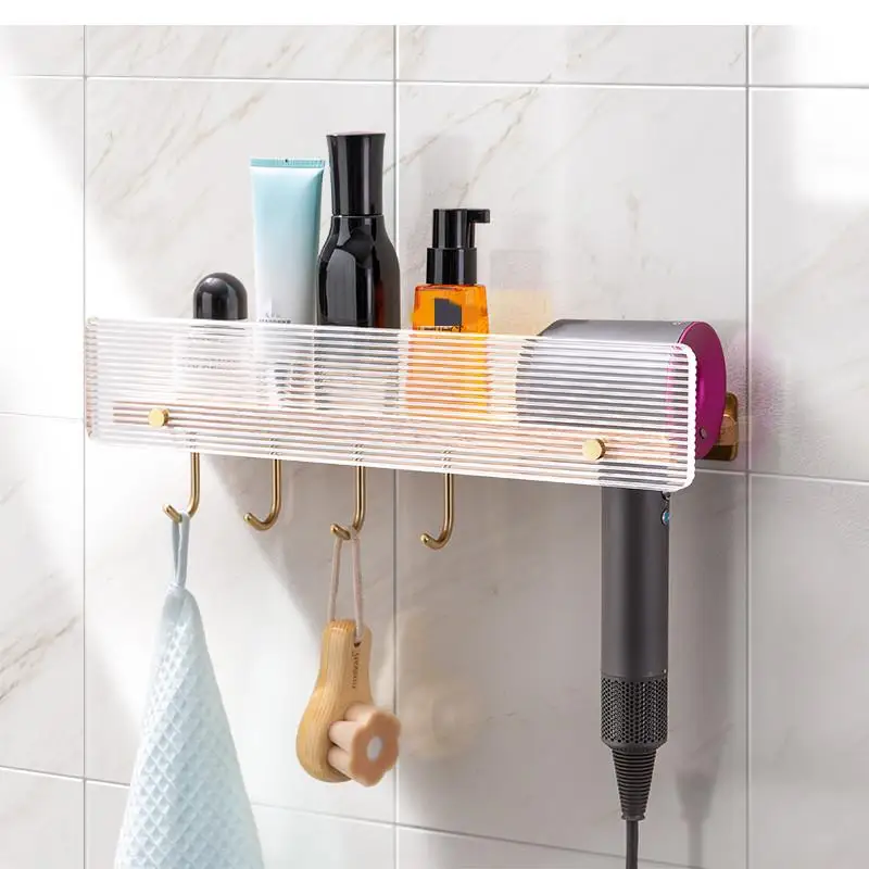 

Bathroom Racks Are Suitable for Hair Dryer Brackets, Acrylic Racks, Wall-mounted Cosmetic Toothbrush Holders