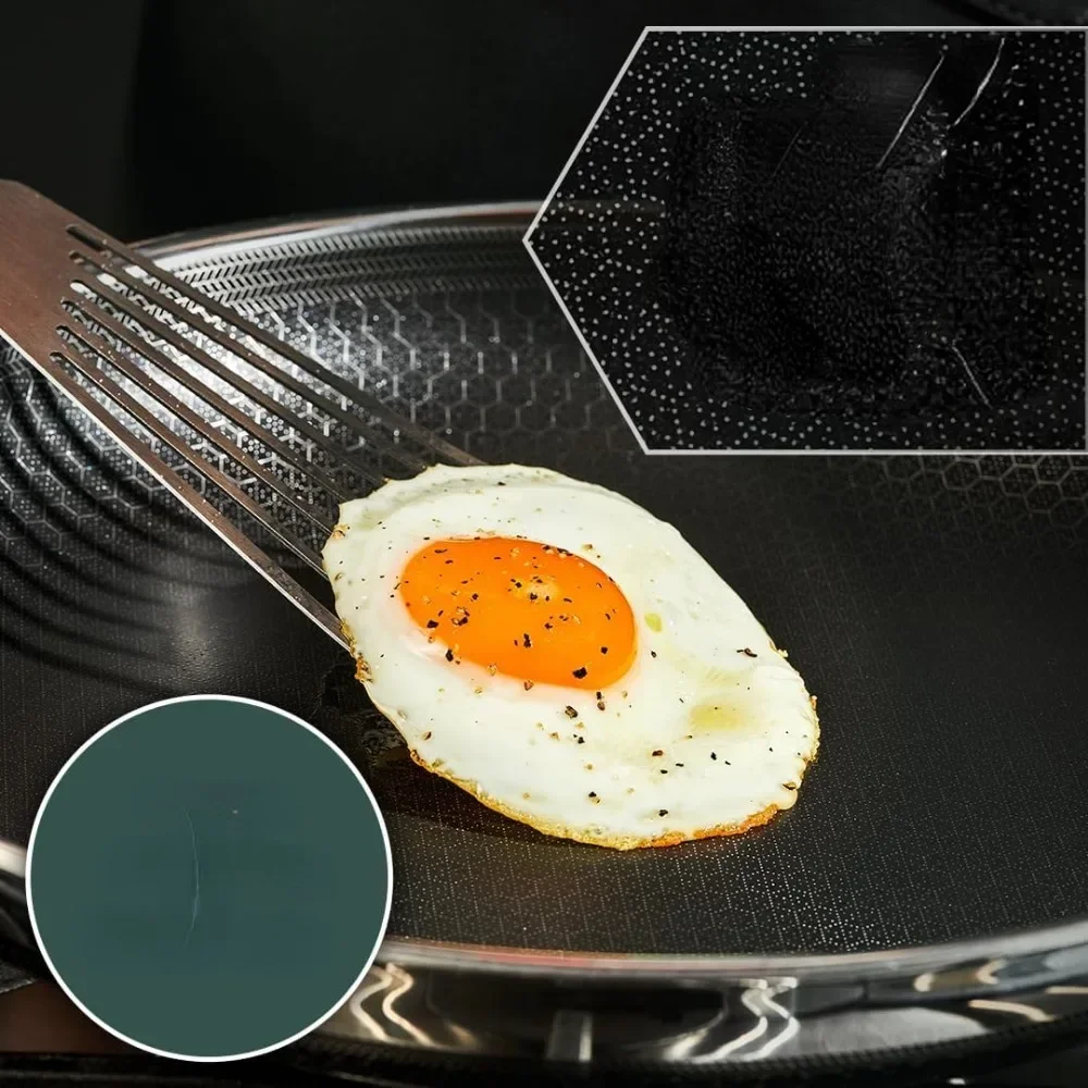 

Hybrid Nonstick 12-Inch Fry Pan with Tempered Glass Lid, Stay-Cool Handle, Dishwasher and Oven Safe, Induction Ready, Compatible