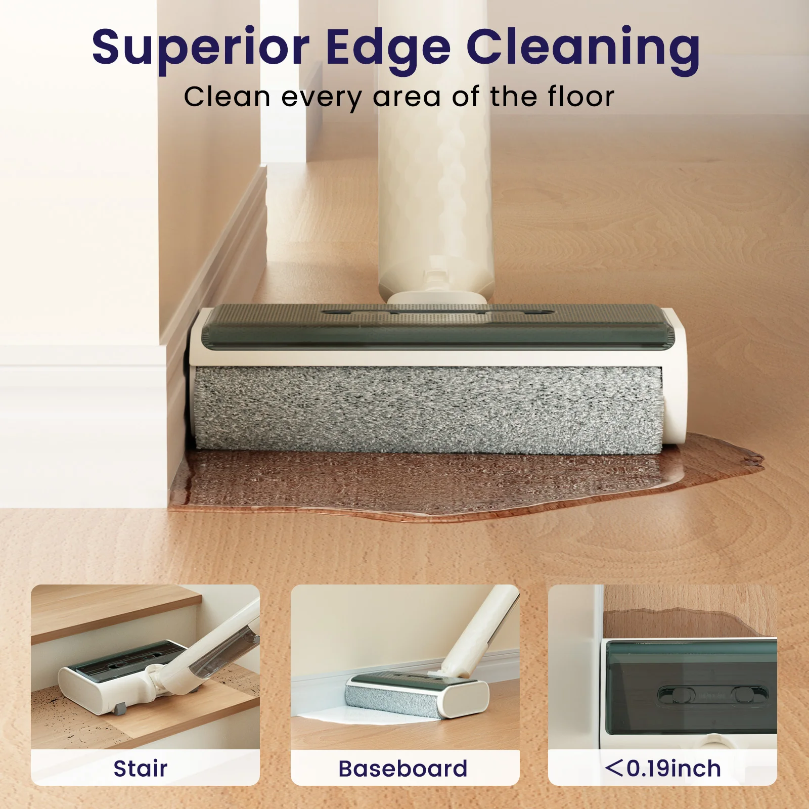 Lavaggio intelligente asciutto e bagnato senza fili Lefant LS100, autopulente con un solo tocco