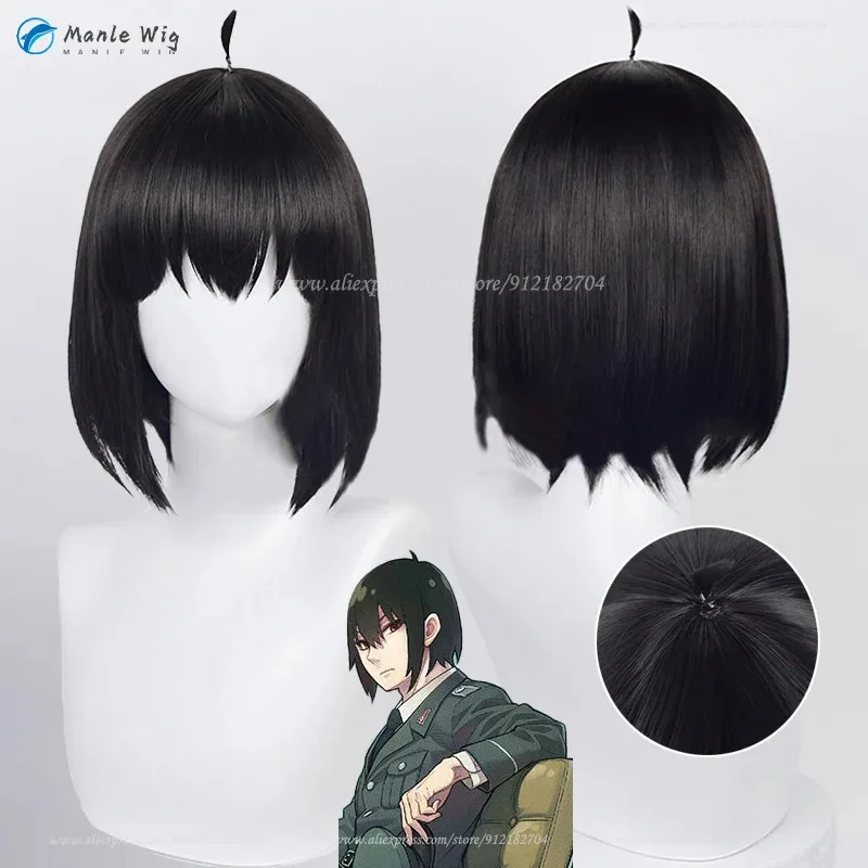 2025 Anime cos Yuri Briar Cosplay negro resistente al calor pelo sintético fiesta Yor Forger Brother pelucas + gorro de peluca