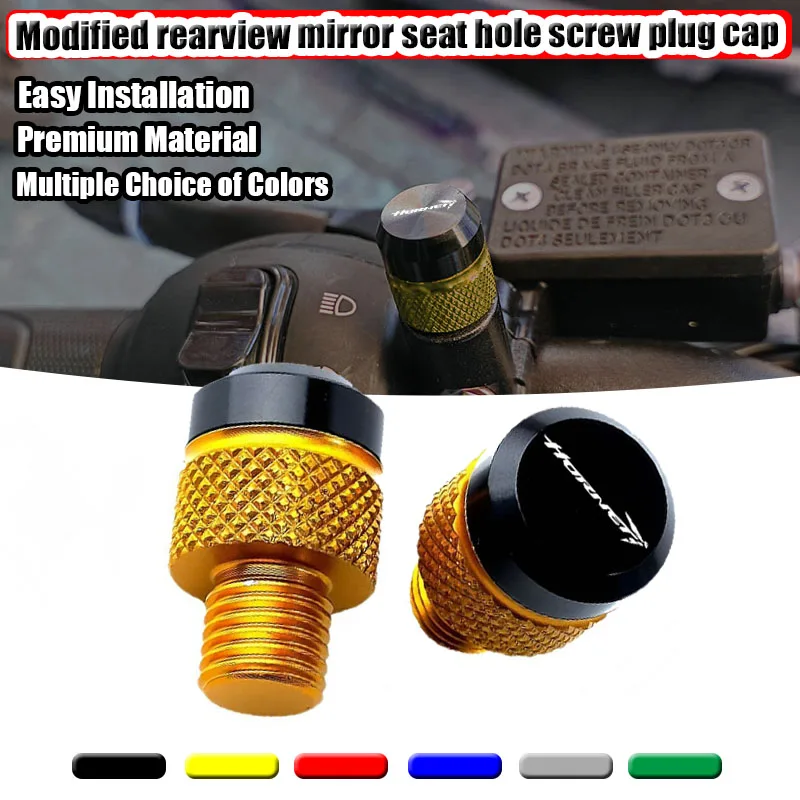 Akcesoria motocyklowe do HONDA CB750 CB 750 HORNET 2023, zaślepki otworów na lusterka M10*1.25, aluminiowe, CNC, śruby, nakrętki, osłony.